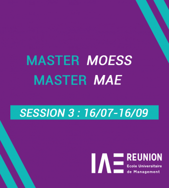 Candidature aux Master MAE et MOESS : Session 3 (16/07-16/09)