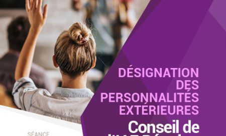 Conseil de l’IAE : Désignation des personnalités extérieures