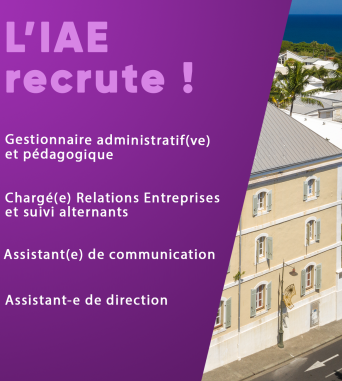 L’IAE recrute